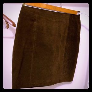 100% Real Leather Skirt/ Savanna/ Brown Skirt